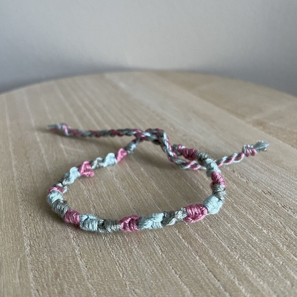 London Bracelet, anklet, trendy, comfortable, tie, embroidery thread, woven, gif